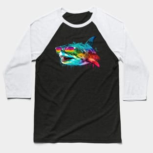 Pride Great White Shark Baseball T-Shirt